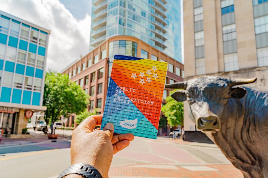 Discover Durham's Public Art and Inspiration Guide. A printed pocket guide to public art in Durham.
