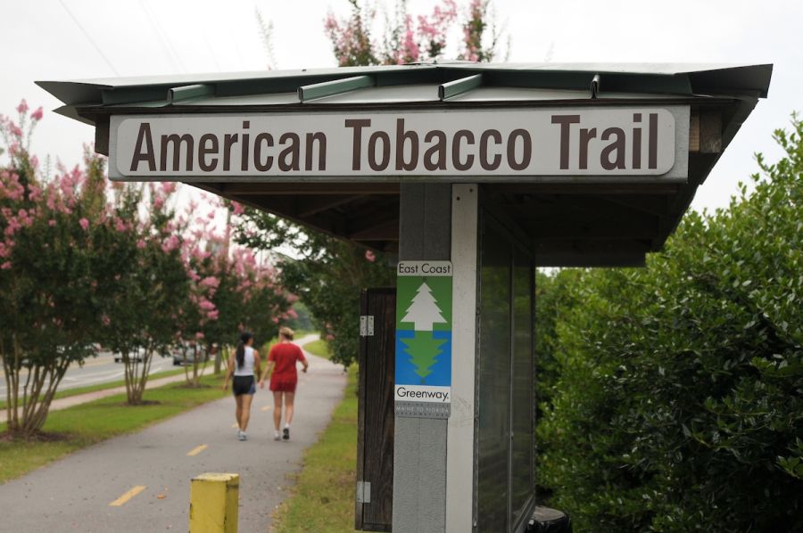 American Tobacco Trail offers miles of paved, well-maintained trail for walking, running, biking and more.