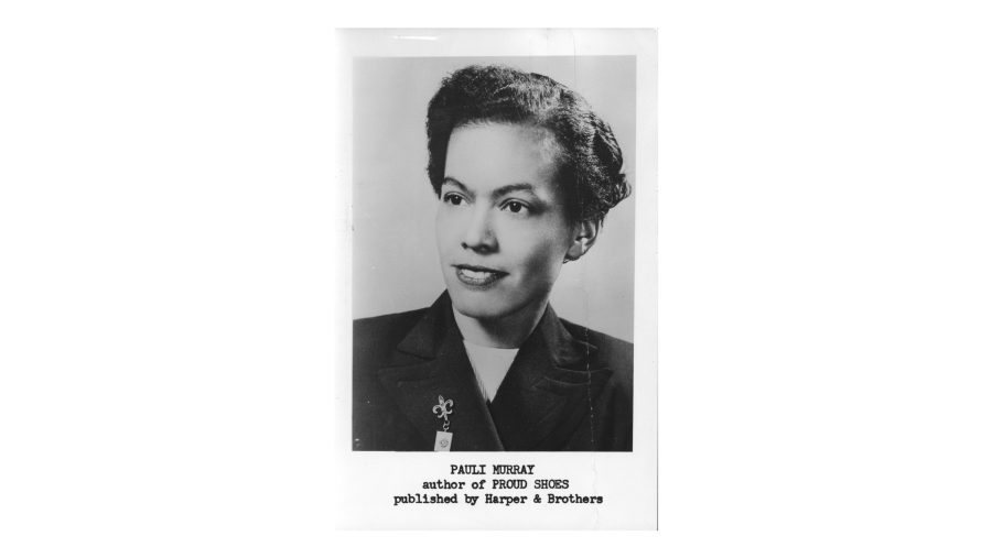 An author photo depicts Pauli Murray in black and white.