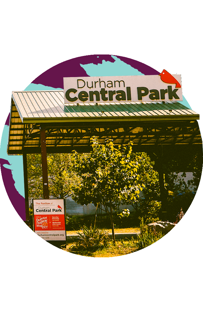 The pavilion at Durham Central Park